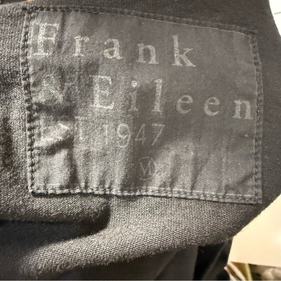 Frank & Eileen tank jumpsuit black size size medium romper drawstring - Picture 5 of 6